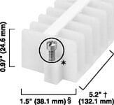 Allen-Bradley - NEMA 12 Pole Panel Mount Block