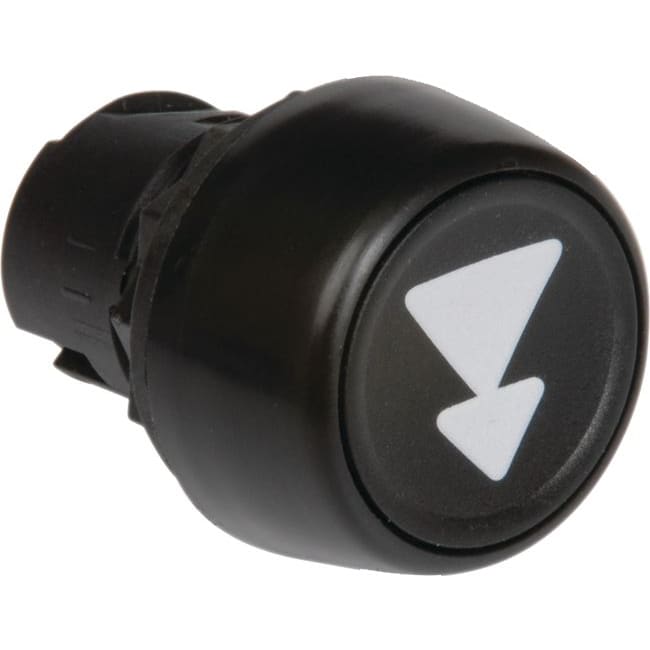 Allen-Bradley - Drucktaste schwarz, Text: Pfeil