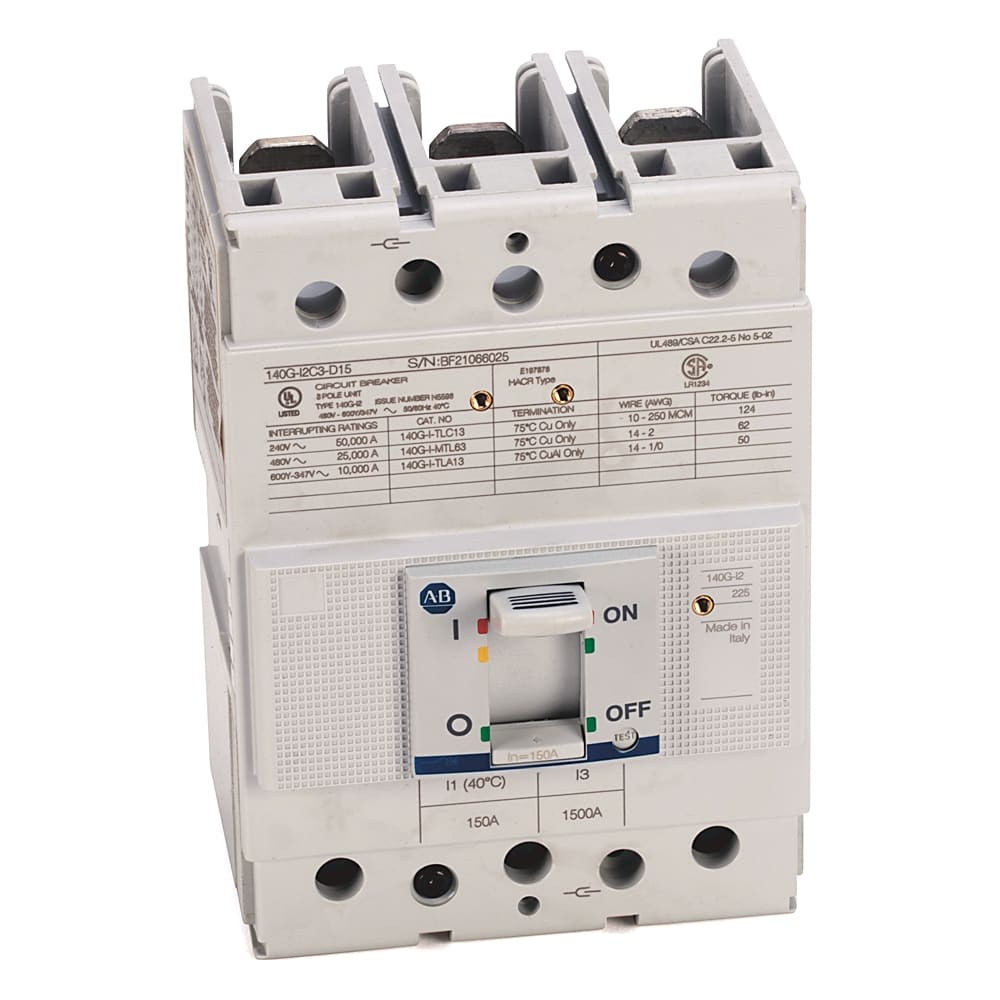 Allen-Bradley - 140G 225A Frame Molded Case Ckt-Bkr