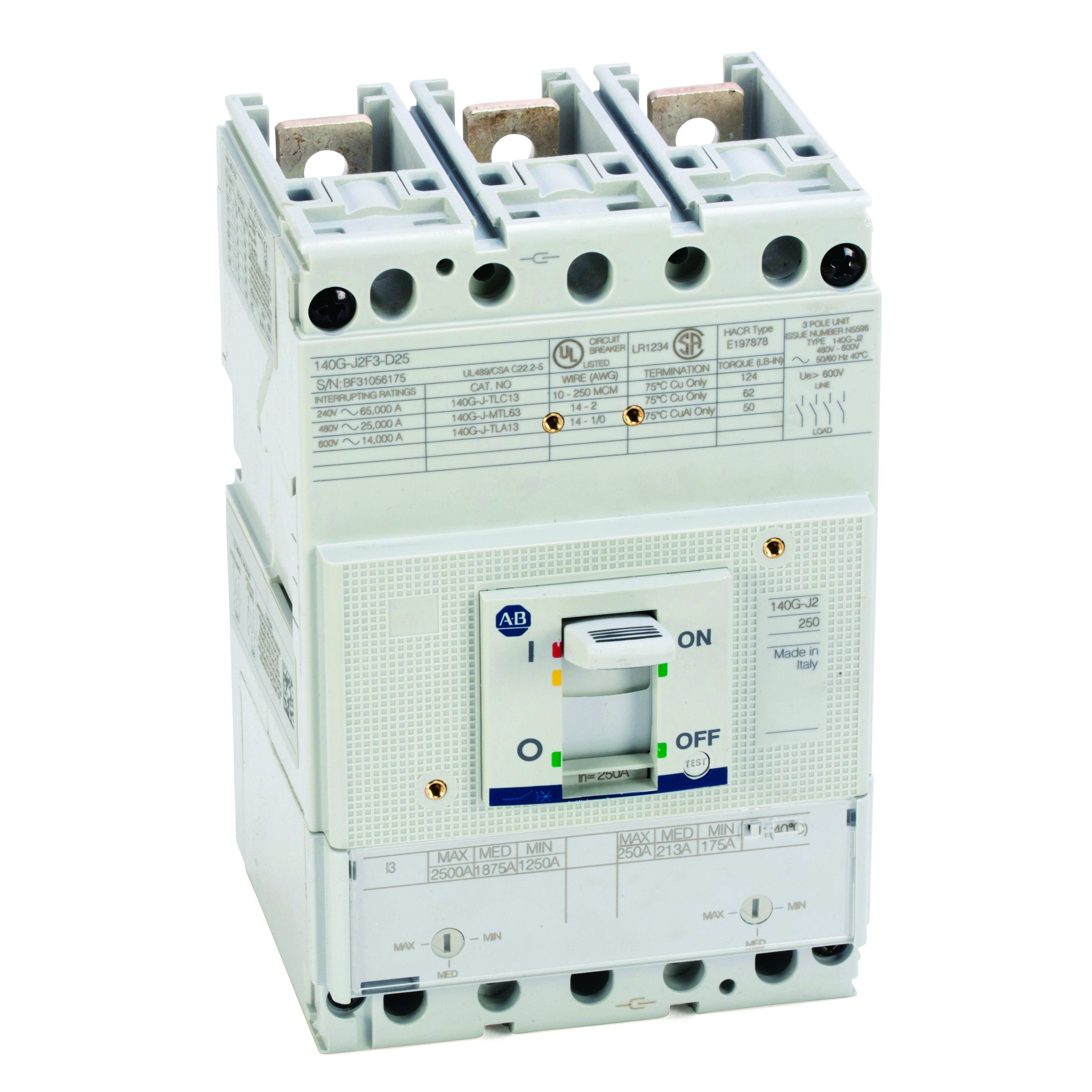 Allen-Bradley - 140G 250A Frame Molded Case Ckt-Bkr