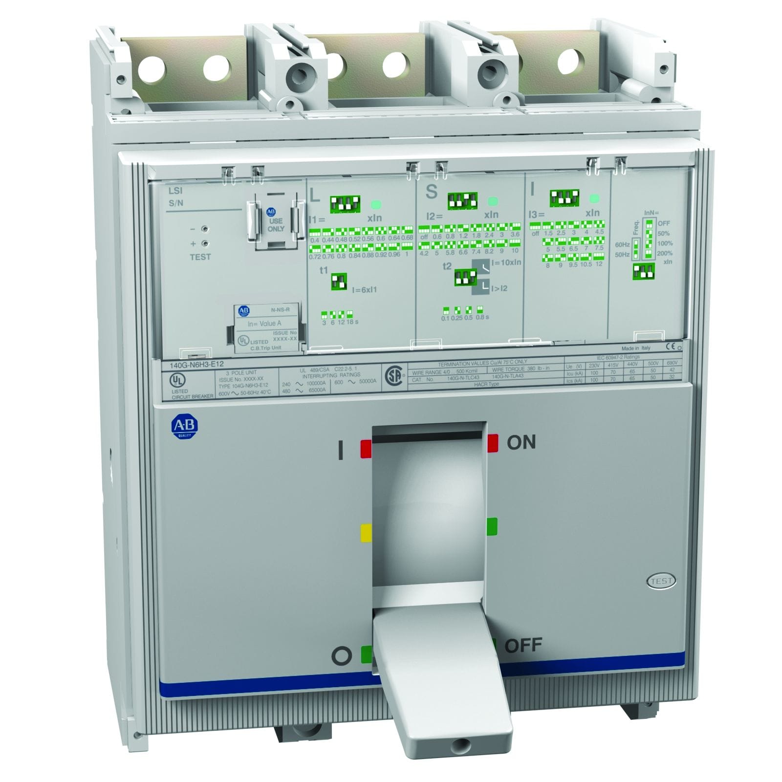 Allen-Bradley - 140G 1200A Frame Molded Case Ckt-Bkr