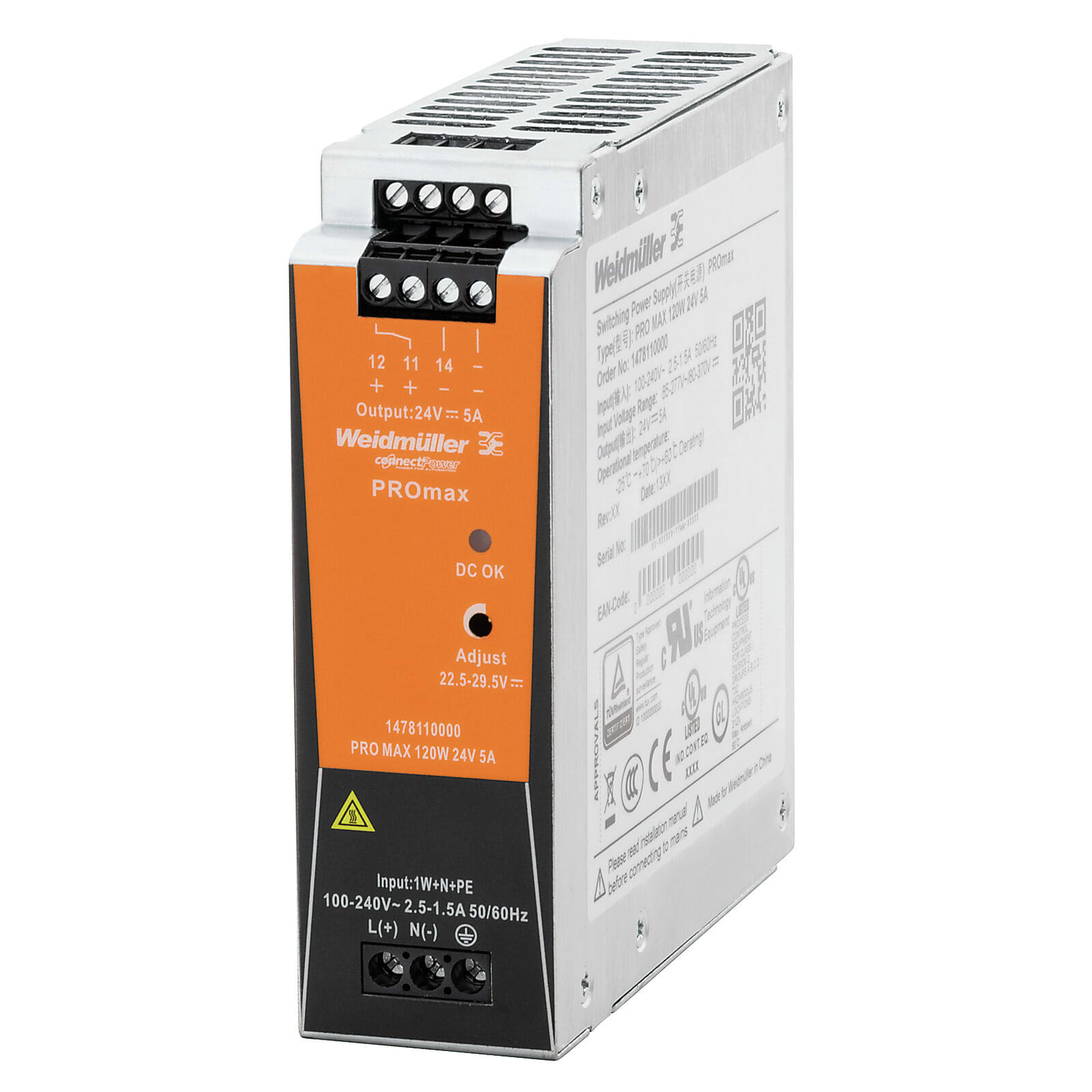 Weidmuller - PRO MAX 120W 24V 5A