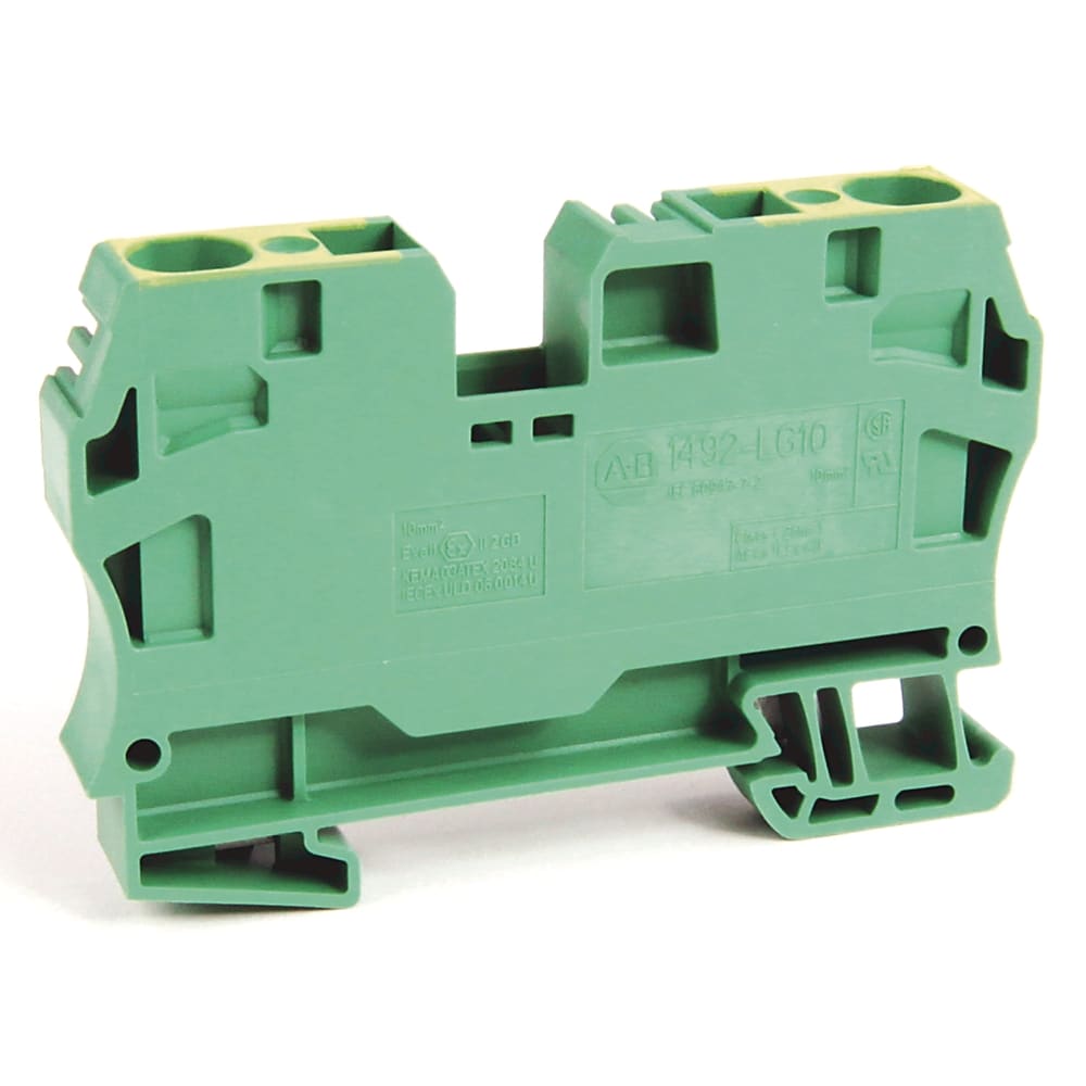 Allen-Bradley - Schutzleiterklemme 6mm2, gruen, gelb