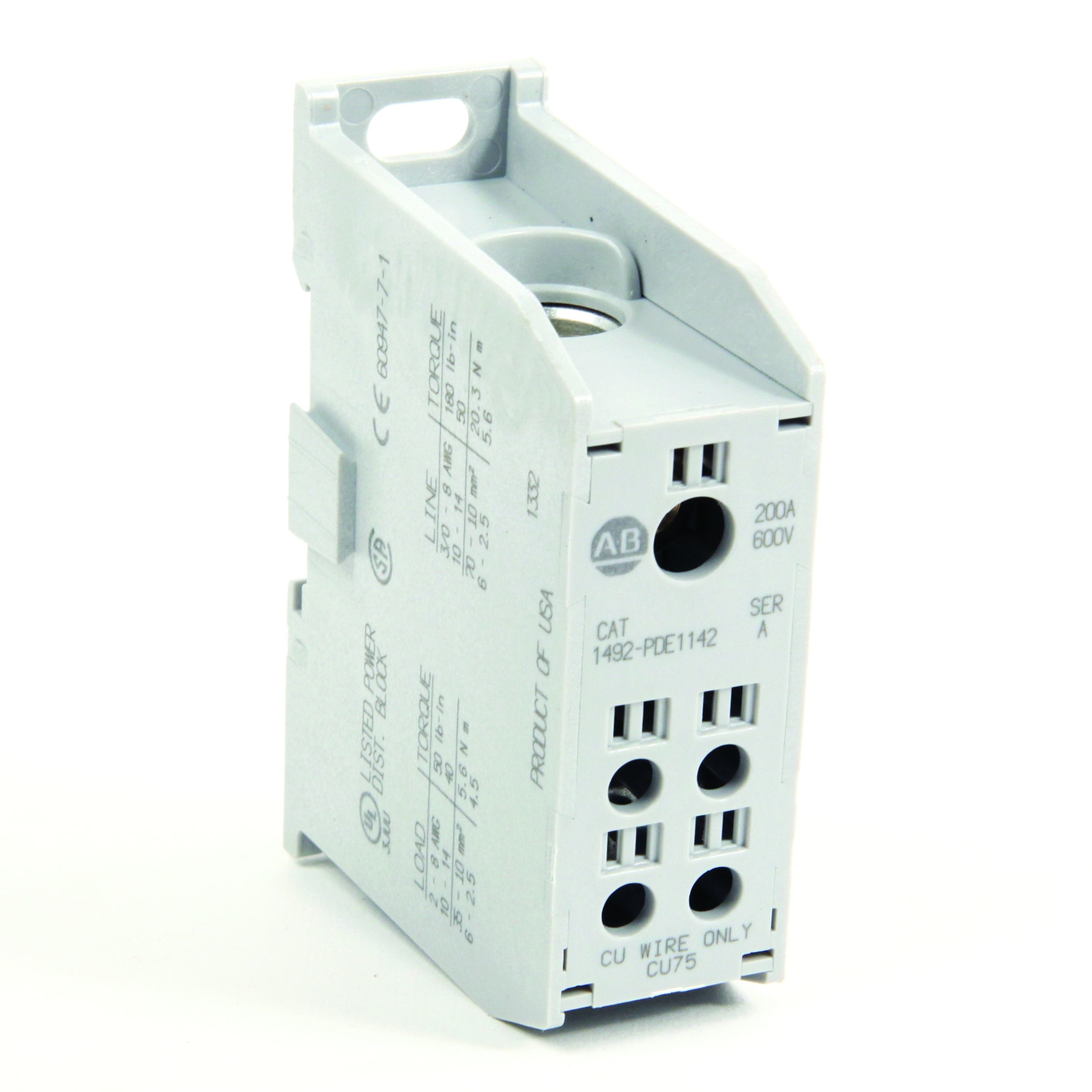 Allen-Bradley - Power Terminal Block, 600 Volt Enclosed
