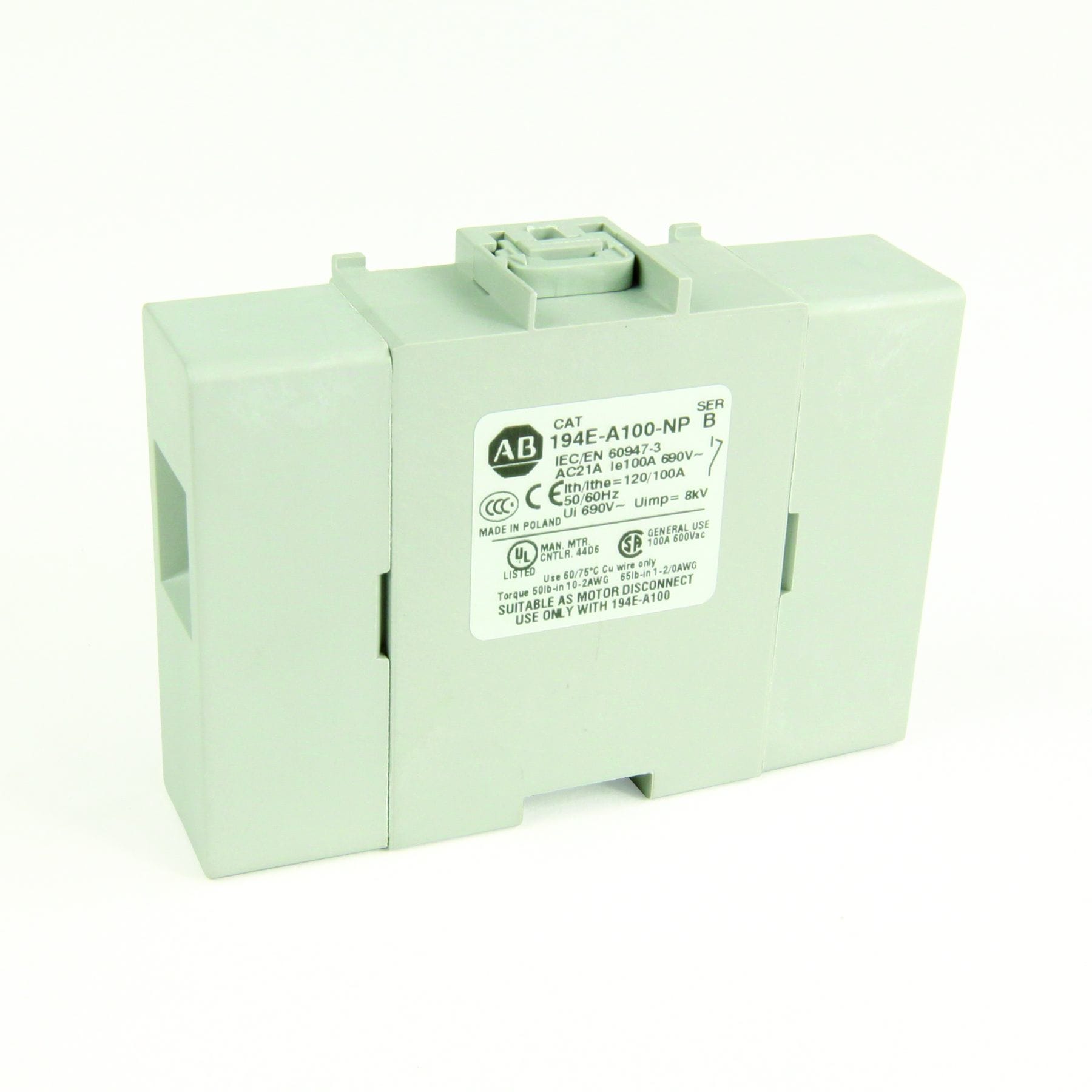 Allen-Bradley - Vierter Pol, 1 Frueschliesser 194E-A100