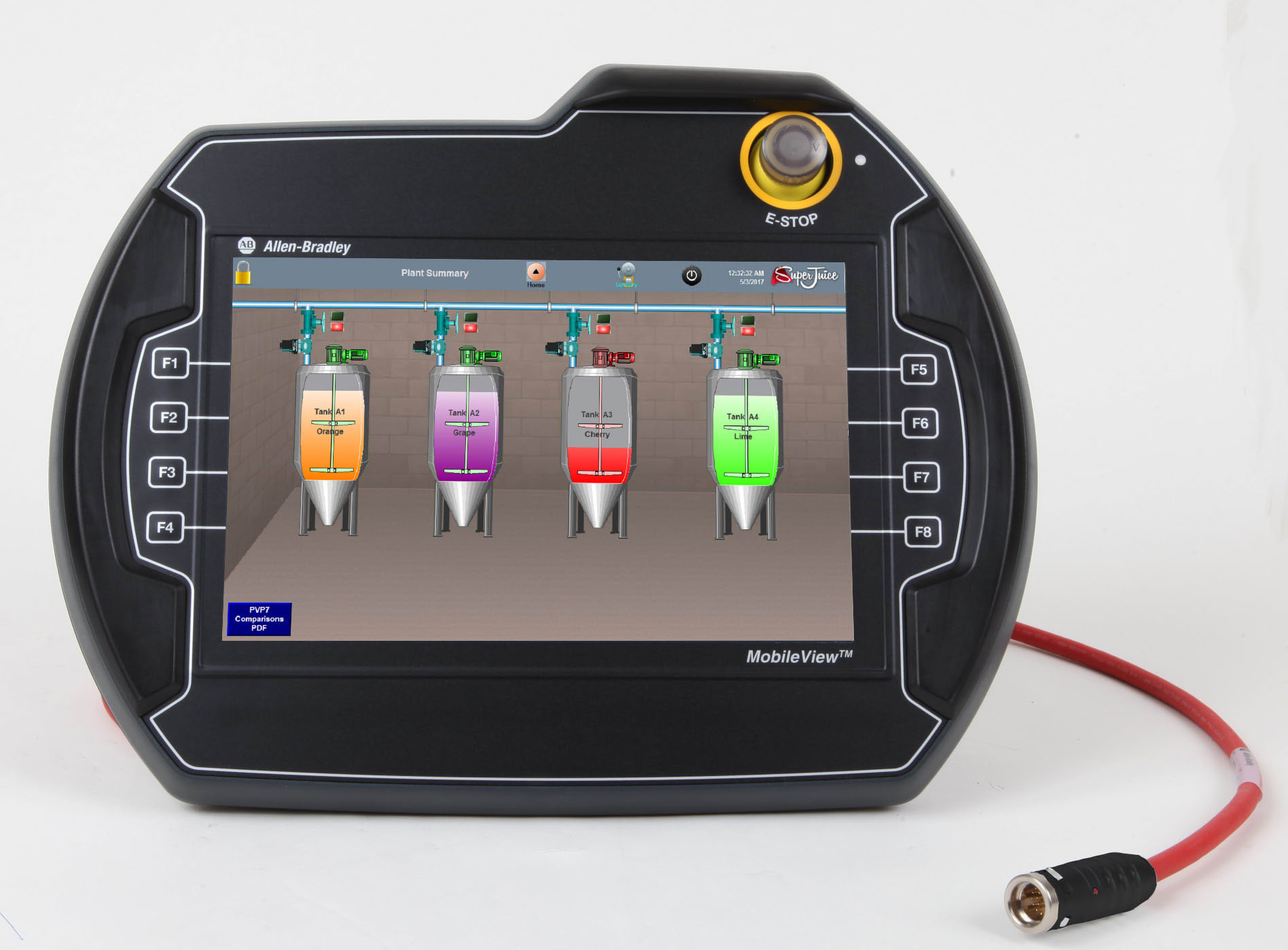 Allen-Bradley - MobileView, 10" Display, Illuminated E-s