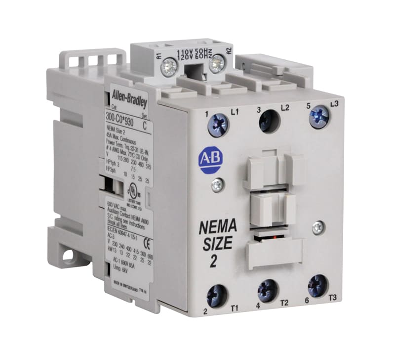 Allen-Bradley - 300 AC Contactor,Size 2,24V 50/60Hz
