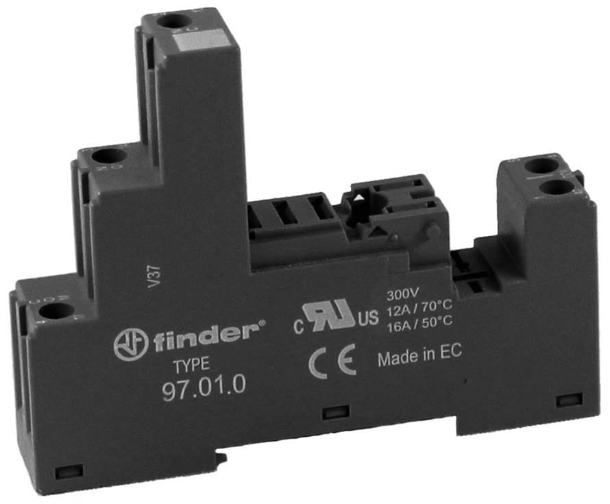 Finder - 97.01.0 Schraubfassung, schwarz