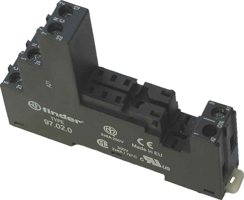 Finder - 97.02.0 Schraubfassung, schwarz
