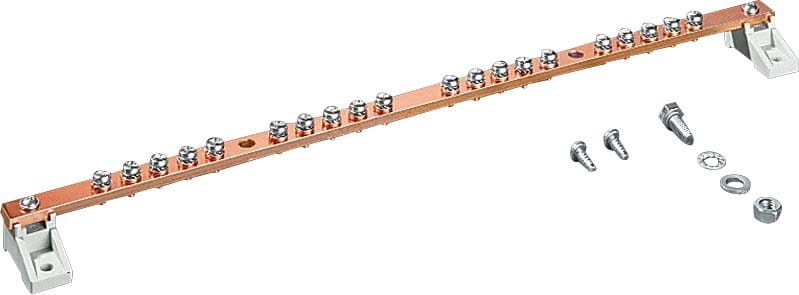 Rittal - DK 7113.000, Erdungschiene 20x10x450