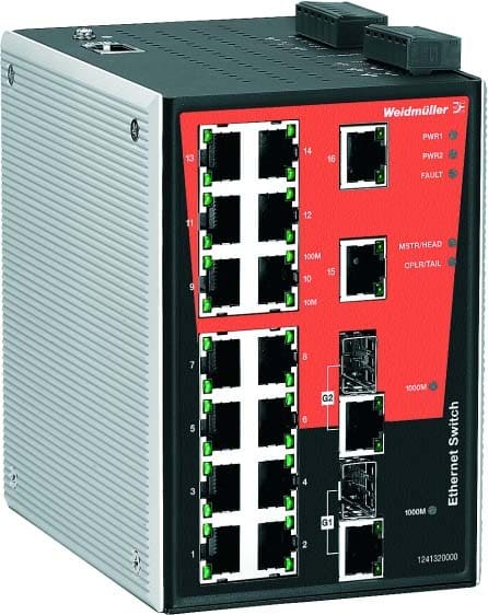 Weidmuller - IE-SW-PL18M-2GC-16TX Netzwerk-Switch