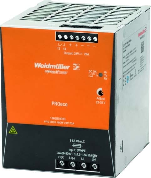 Weidmuller - PRO ECO3 480W 24V 20A