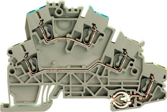 Weidmuller - ZDKPE 2.5-2/N/L/PE Klemme