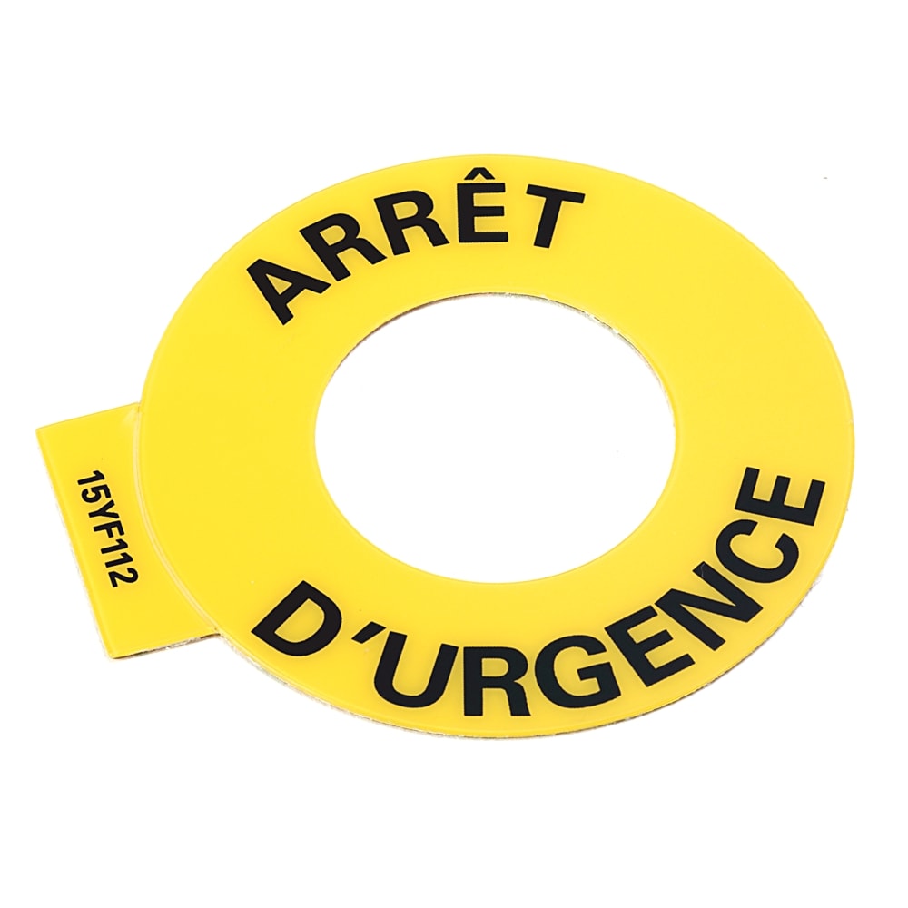 Allen-Bradley - Not-Aus-Ring FRANZOESISCH (Abg.zu10Stk.)