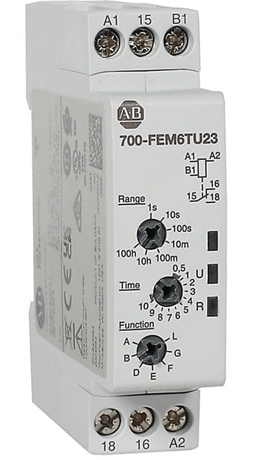 Allen-Bradley - DIN Rail Mount Timing Relay, 17.5mm