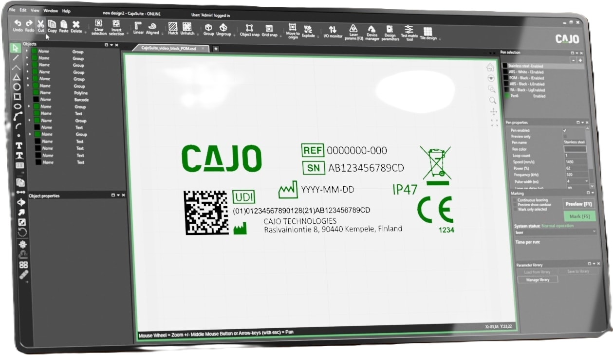 Cajo Technologies - CAJOSUITE STUDIO Software License