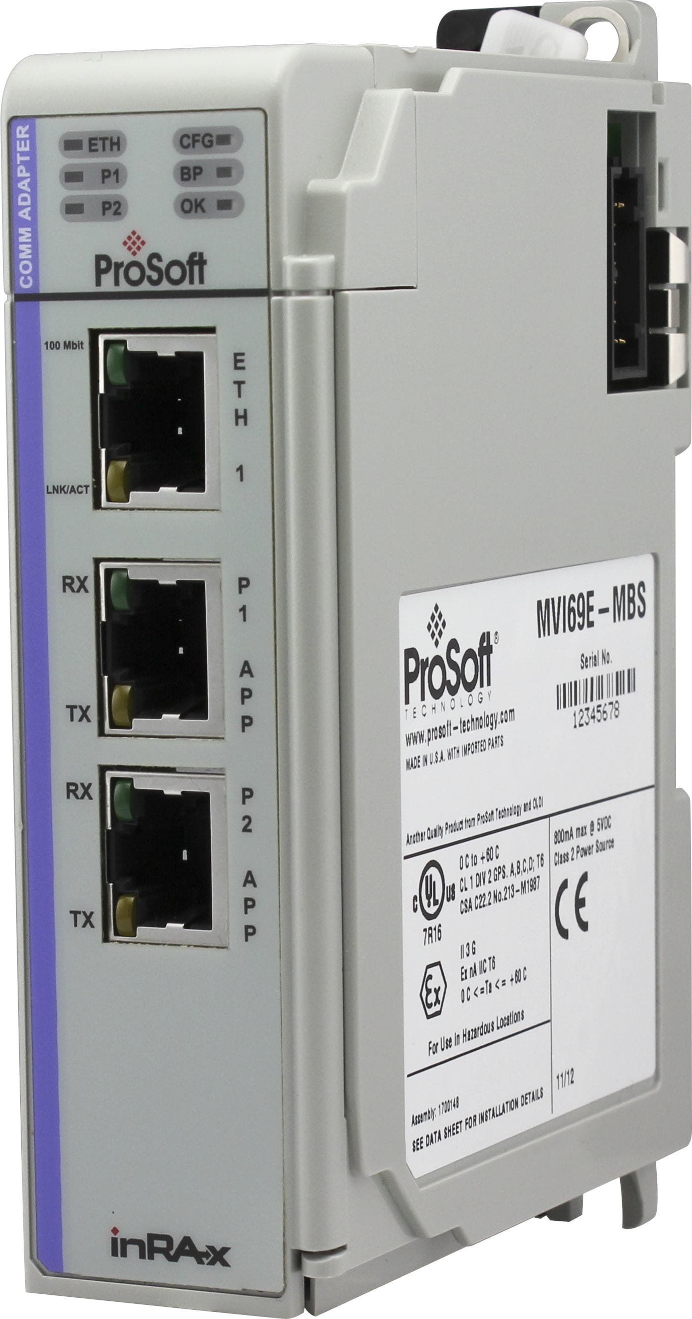 Prosoft - MVI69E-MBS Modbus Master/Slave Enhanced