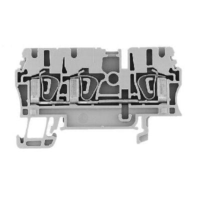 Allen-Bradley - Durchgangsklemme m.3 anschl.2.5mm2, blau